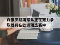 金年会下载-白俄罗斯国家队正在努力争取胜利在欧洲预选赛中
